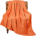 BEDELITE Fleece Blanket Soft Fall Twin Size Blanket Orange 60"x80" | Ultra Soft by BEDELITE