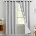 Yakamok White Linen Textured Curtains 72 Inches Long by Yakamok