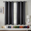 MIULEE Blackout Curtains for Bedroom 2 Panels 29 x 40 Inch Long Dark Grey | by MIULEE