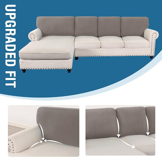 H.VERSAILTEX Backrest Cushion Covers Sectional Couch Back Cushion Covers - Image 7