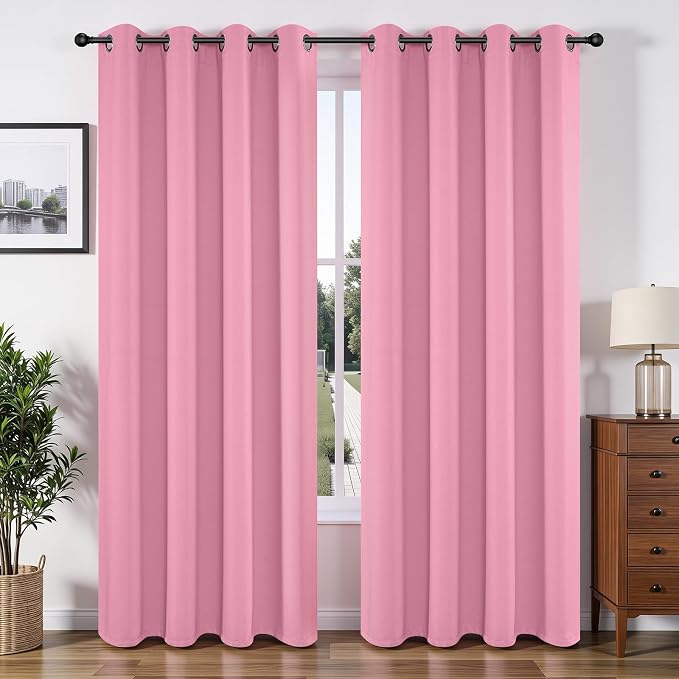 Joydeco Blackout Curtains 84 Inchs Long 42 Wide Black Out Curtains 2 Panels by JOYDECO