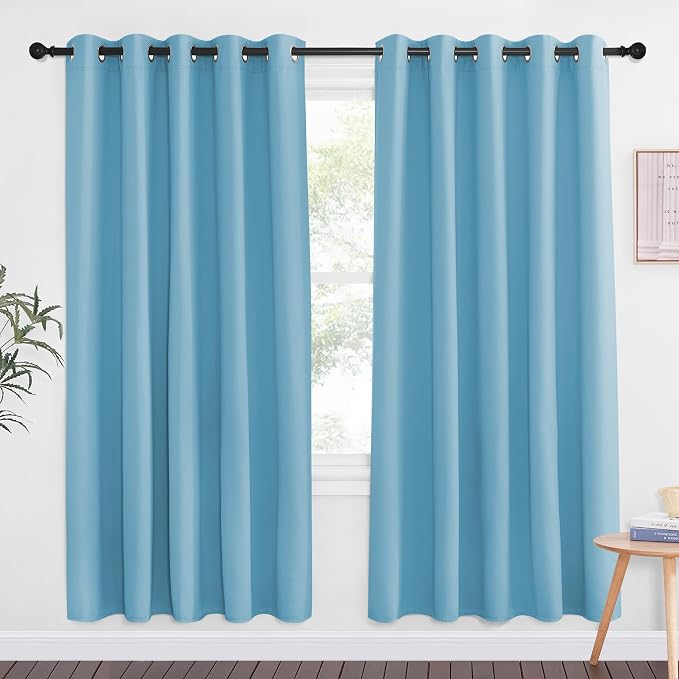 NICETOWN Teal Blue Blackout Curtains by NICETOWN