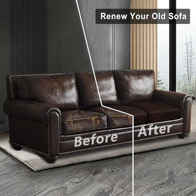 ANARACHON Leather Look Couch Cushion Covers Sofa Seat Slipcovers Sets Couches - Image 7