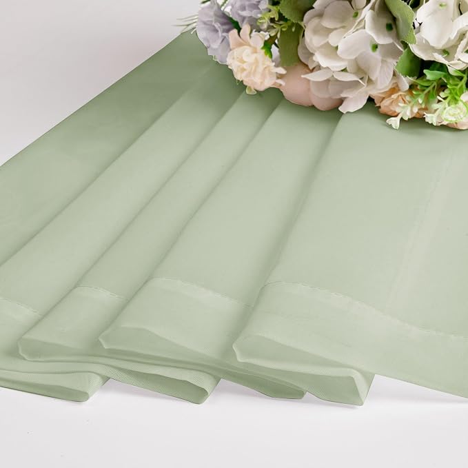Sheer Curtains 84 inches Long 2 Panels Set - Image 5