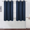Navy Blue Blackout Curtains 34 x 54 Inch Length/Set of 2 Curtain Panels/Thermal by Lemomo