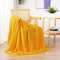 Gold Fleece Throw Blanket 50”×60” by linecooo
