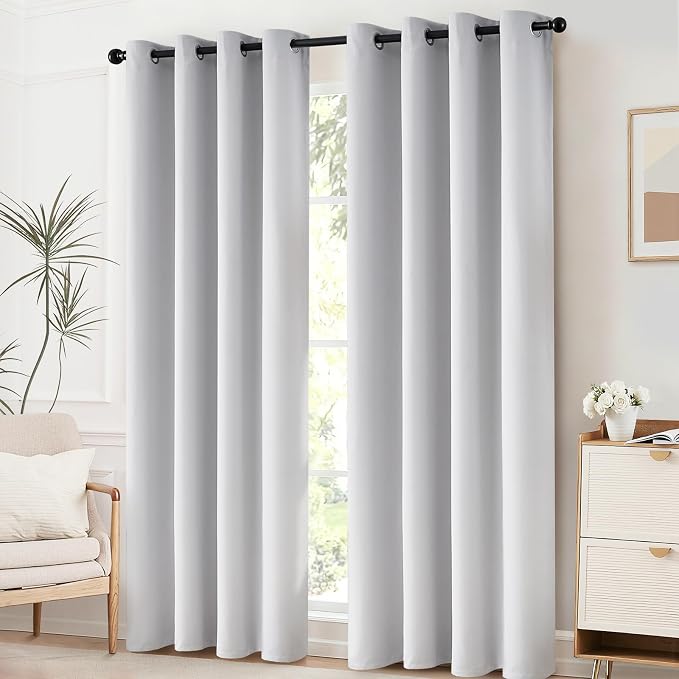 Yakamok Room Darkening Curtains 52x96 inch Greyish White-Living Room | 2 panels - Image 8