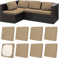 8Pcs Patio Cushion Covers, Outdoor Stretch Cushion Covers, Washable | Stretch by Unknown