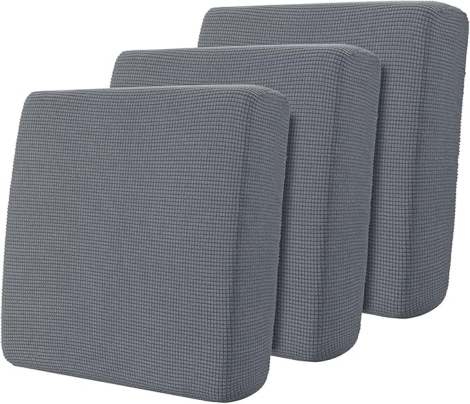 Hokway Stretch Couch Cushion Covers, 3 Piece Individual Sofa Cushion by Hokway