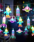 AceList Space String Lights, 20 LED Color-Changing Fairy Lights with Battery&USB Powered for Children's/Kids' Rooms, Space-Themed Party, Christmas and Bedroom Decor