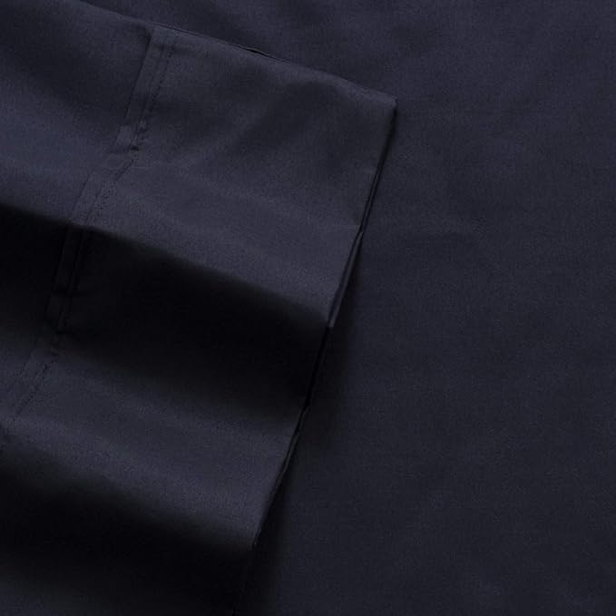 Queen Sheets Navy - 6 Piece 1500 Supreme Collection Fine Brushed Microfiber Deep Pocket Queen Sheet Set Bedding - 2 Extra Pillow Cases, Great Value, Queen, Navy