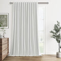 100% Blackout Extra Wide 100 Inch Linen Room Divider Curtains 102 Inches Long by Guken