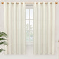 YoungsTex 60 Inch Wide Linen Curtains 2 Panels Grommet 63 Inch Length Light by YoungsTex