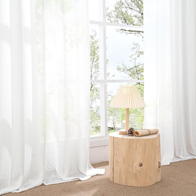 BGment Short White Curtains 40 Inch Length - Image 8