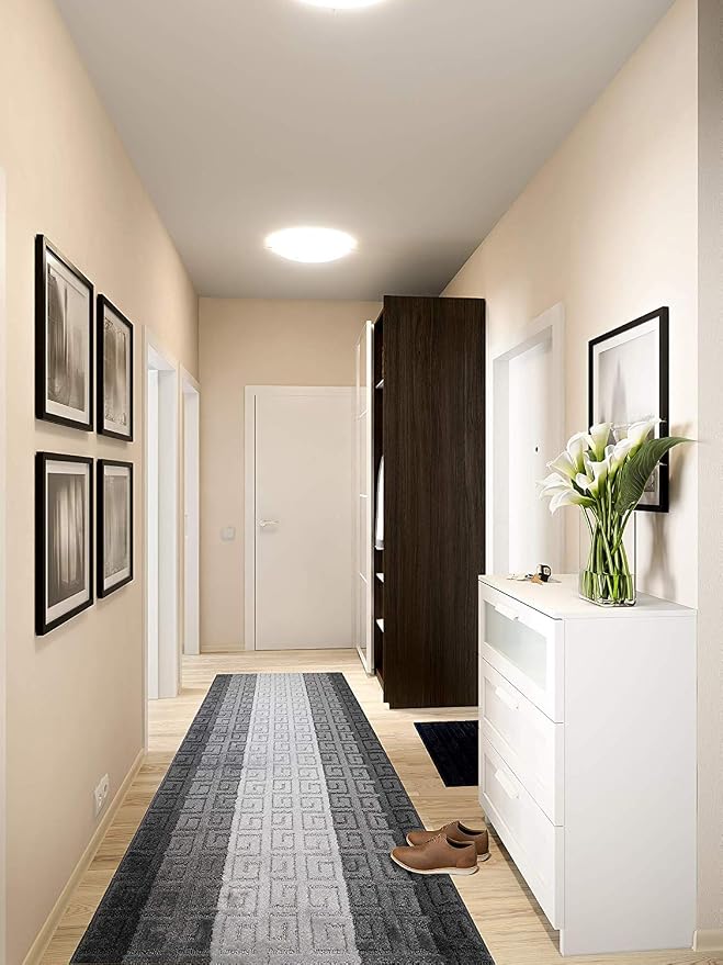 35 Ft Gray Extra Long Hallway Runner Rug, Non Slip Washable, Pet Friendly | - Image 3