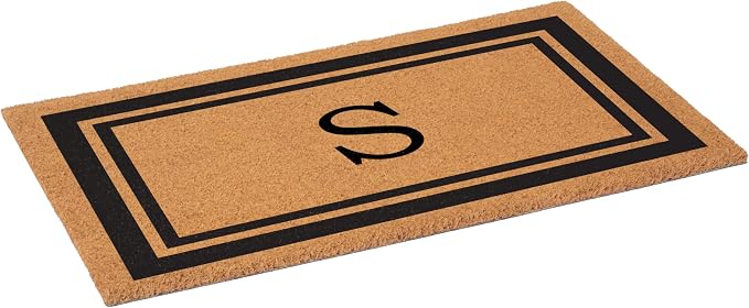 Calloway Mills 152962436S Black Border 24" x 36" Monogram Doormat - Image 4