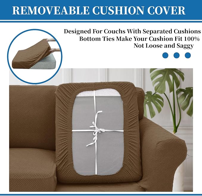 XINEAGE New 4 Pieces Couch Covers - Image 6