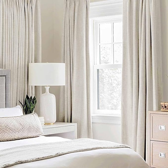 MIULEE 100% Blackout Linen Curtains - Image 2