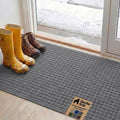 GORILLA GRIP® Ultra Absorbent Front Door Mat Outside Entrance, Traps Dirt and by Unknown