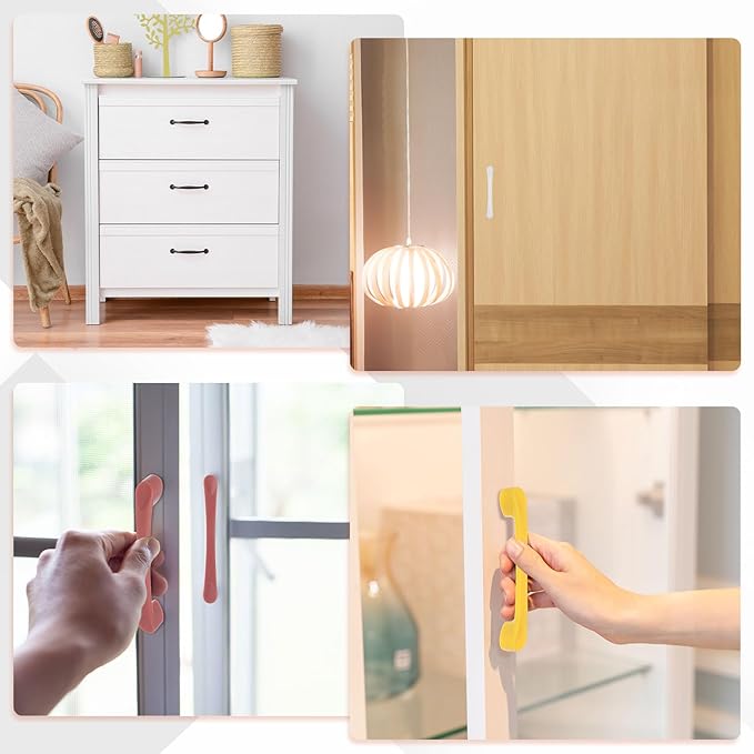 uxcell 10 Pack Plastic Cartoon Drawer Pulls, 5" ABS Closet Wardrobe Door Handle Furniture Accessory for Home Kitchen Cupboard, Blue