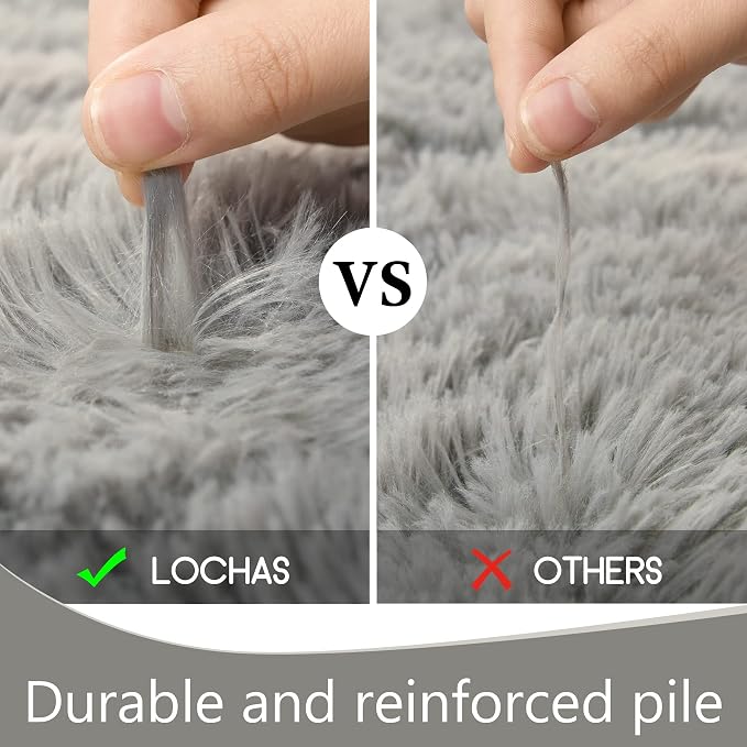 LOCHAS 2x4 Runner Rugs for Hallway, Fluffy Area Rugs for Bedroom - Image 4