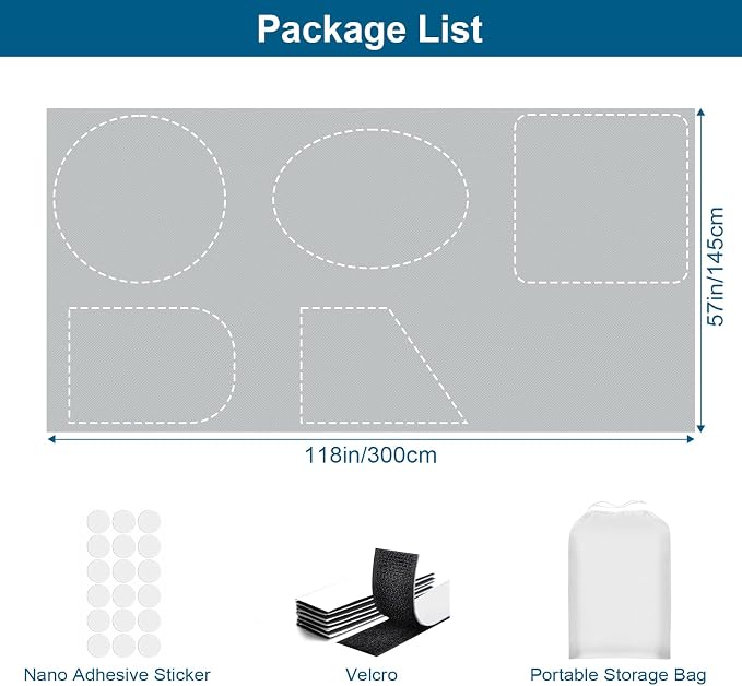 100% Blackout Curtains for Bedroom, Portable DIY Window Blinds, No Drill Window - Image 5