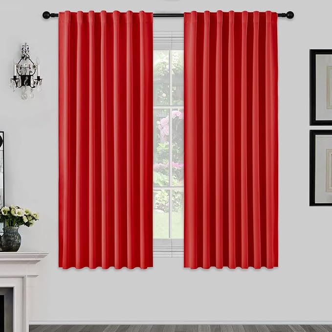 Joydeco 72 Inch Blackout Curtains by JOYDECO