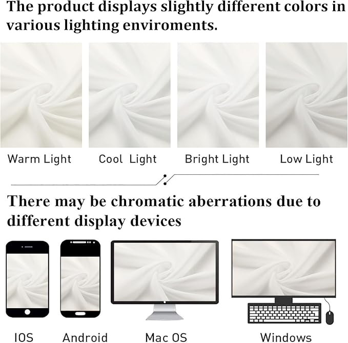 Ivory Sheer Curtain Panels 72 Inch Length, Light Filtering Window Curtain - Image 6