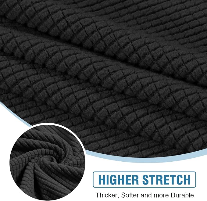 H.VERSAILTEX Sectional Couch Covers 4 Pieces Sofa Seat Cushion Covers L Shape - Image 5