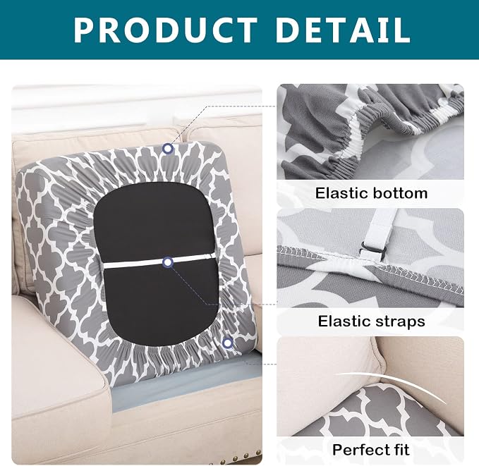 Printed Couch Cushion Covers, Sofa Covers Washable - Image 5