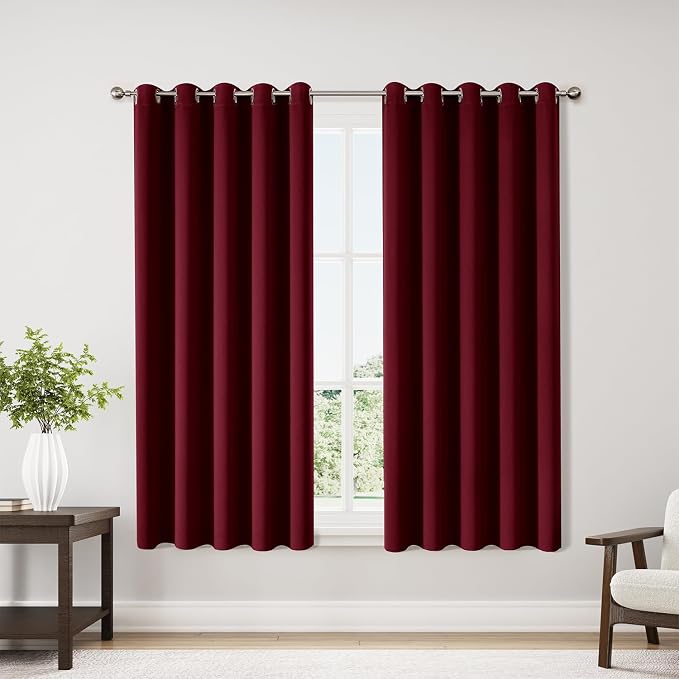 ChrisDowa Blackout Curtains for Bedroom and Living Room 70 inches Wide | 2 by ChrisDowa