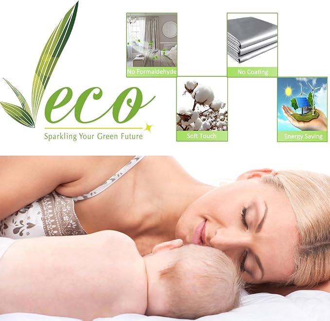NICETOWN Aqua Blue 100% Blackout Curtains - Image 7
