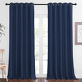 NICETOWN Blackout Navy Blue Bedroom Curtain 118 inches Long, Grommet Thermal by NICETOWN