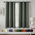 MIULEE Blackout Curtains for Bedroom 2 Panel 40 x 54 Inch Long Dark Mallard | by MIULEE