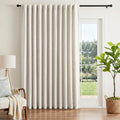 INOVADAY Extra Wide 100% Blackout Linen Curtains by INOVADAY