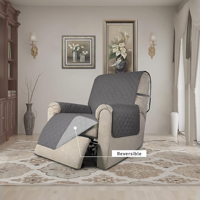 Easy-Going Recliner Chair Slipcover Reversible Sofa Cover Water Resistant Couch - Image 2
