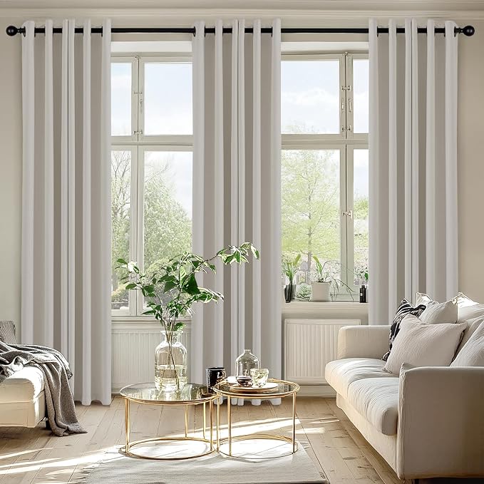 MIULEE Blackout Curtains for Bedroom 2 Panels 40 x 72 Inch Long Natural | - Image 6