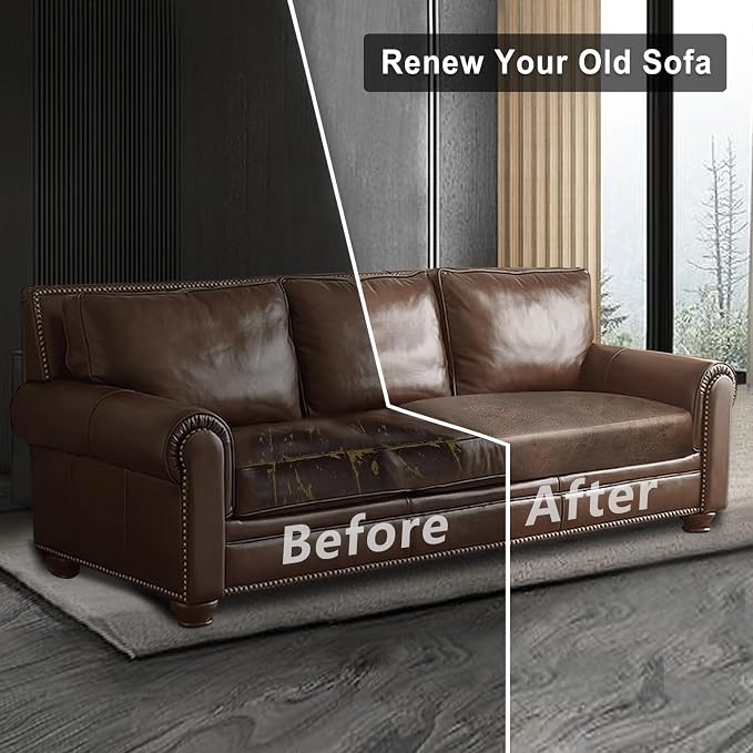 ANARACHON Leather Look Couch Cushion Covers Sofa Seat Slipcovers Sets Couches - Image 7