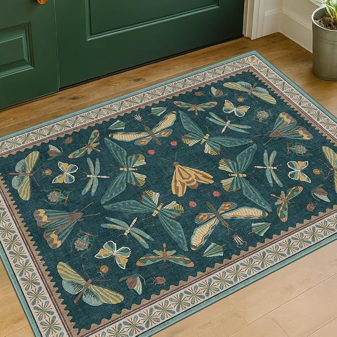 Emerald Green Entry Rugs for Inside House - Image 6