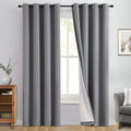 Yakamok Grey 100% Blackout Curtain Panels 96 inches, 2 Panels | Blackout by Yakamok