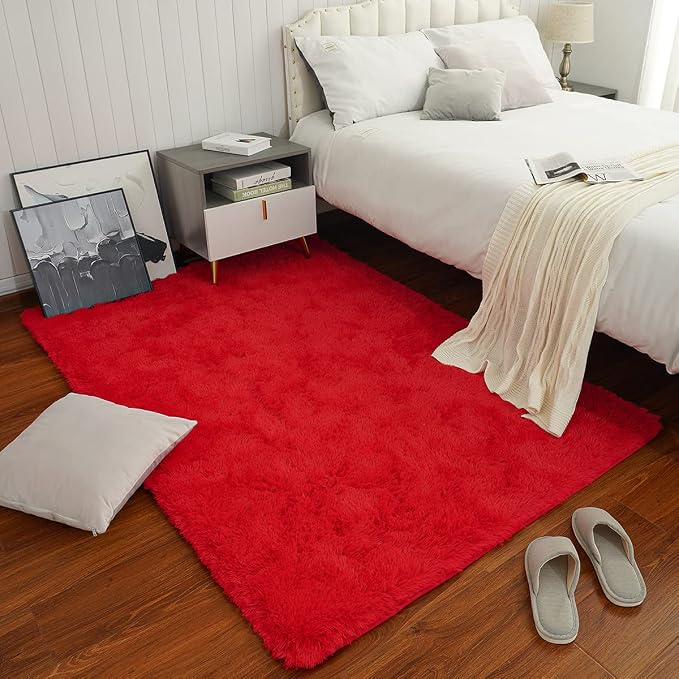 Chicrug Soft Area Rugs for Bedroom Living Room Plush Fluffy Rug 9x12 | Shag - Image 3