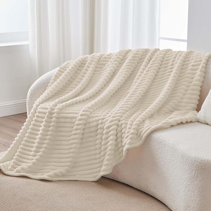 BEDELITE Ribbed Twin Blanket for Couch & Bed, Warm Yet Lightweight, Ribbed - Image 9