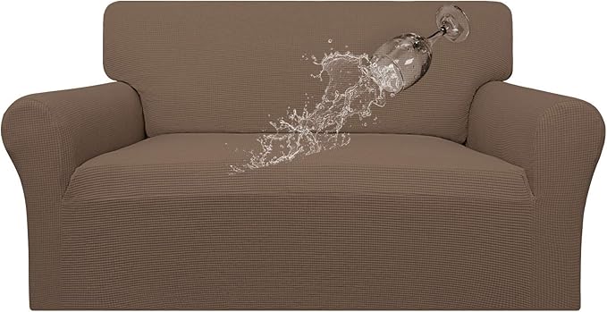 Easy-Going 100% Waterproof Loveseat Couch Cover Stretch Jacquard Sofa Cover | by Easy-Going
