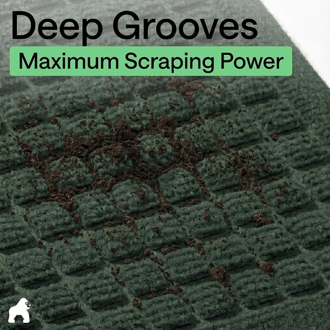 GORILLA GRIP® Ultra Absorbent Front Door Mat Outside Entrance, Traps Dirt and - Image 4