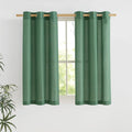 NICETOWN Olive Green Short Linen Curtains by NICETOWN