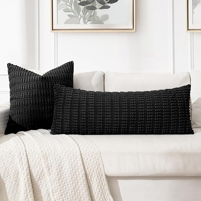 MIULEE Lumbar Corduroy Throw Pillow Cover - Image 3