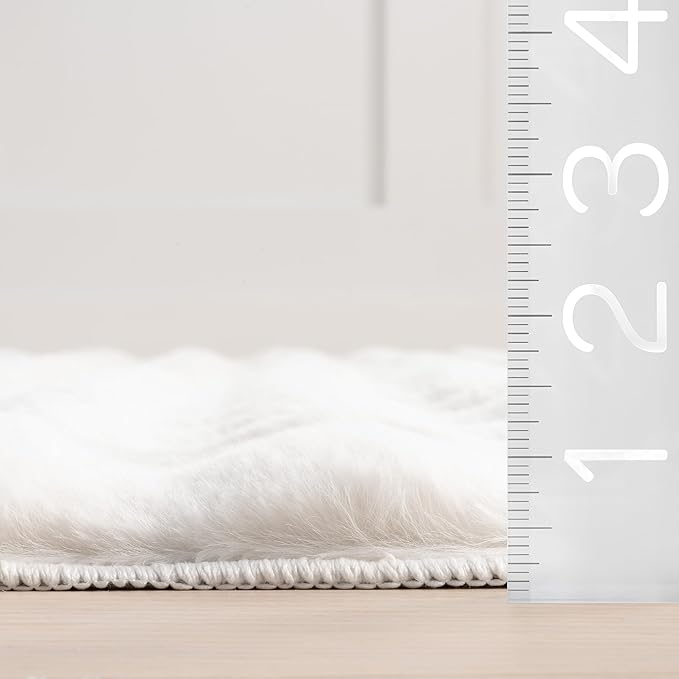 nuLOOM Jeni Off White Checkered Washable Area Rug - Image 2