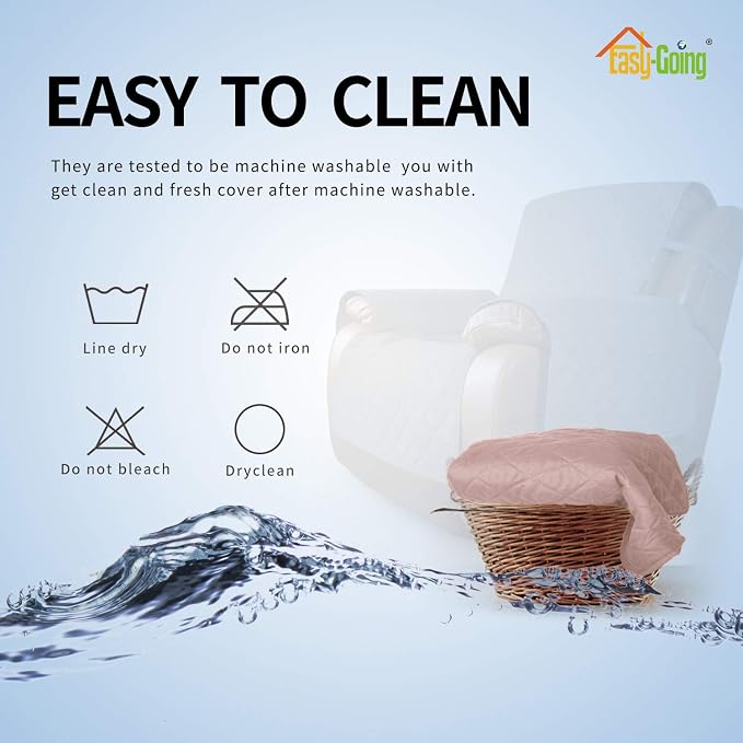 Easy-Going Reversible Couch Cover, Oversized Recliner, Water Resistant - Image 6