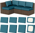 8Pcs Outdoor Cushion Covers, Stretch Patio Furniture Couch Chair Slipcovers | by VORSHAPE