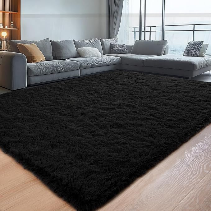 Chicrug Soft Area Rugs for Bedroom Living Room Plush Fluffy Rug 9x12 | Shag - Image 5